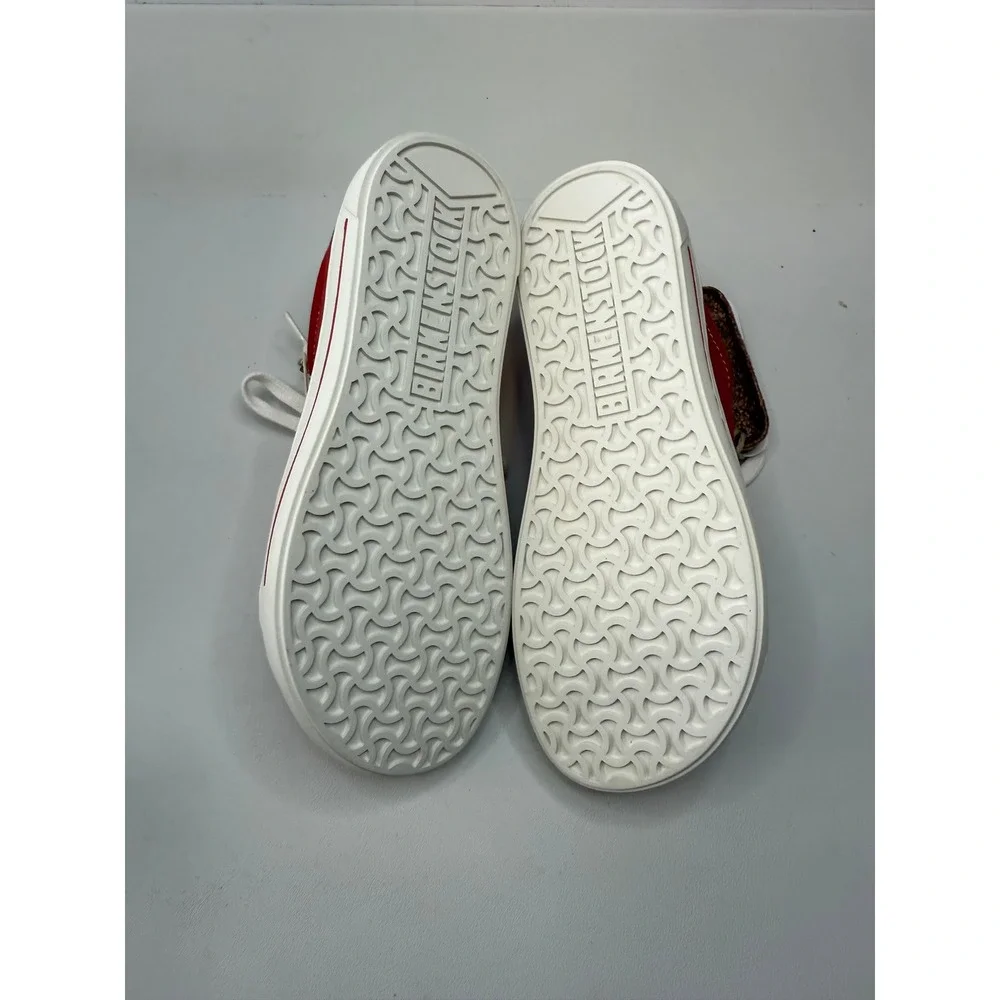 Birkenstock Arran Kids Red Canvas Low Top Sneakers Toddler 13‎ US 31 Euro NWB